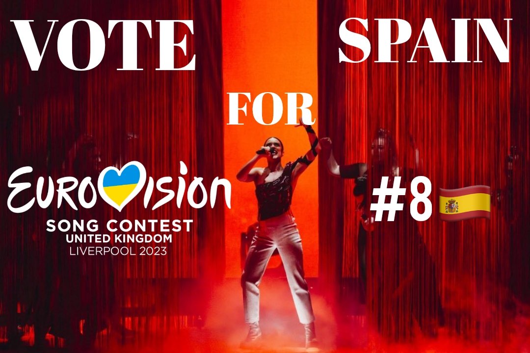 Adripoveda2001's tweet photo. VOTE FOR SPAIN NOWWW #8🇪🇸🕊️ #Eurovision #Eurovision2023 #LATAM https://t.co/Fnyac8kYBd