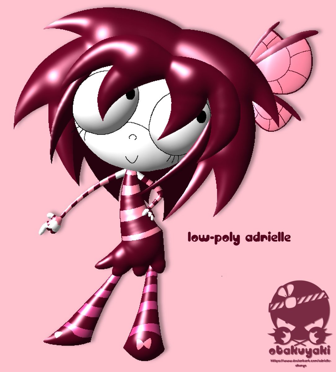 adrielle_akuryo's tweet image. Low-poly Adrielle. 💗🦋
---
#adrielleakuryo #lowpoly3d #otakuyaki
