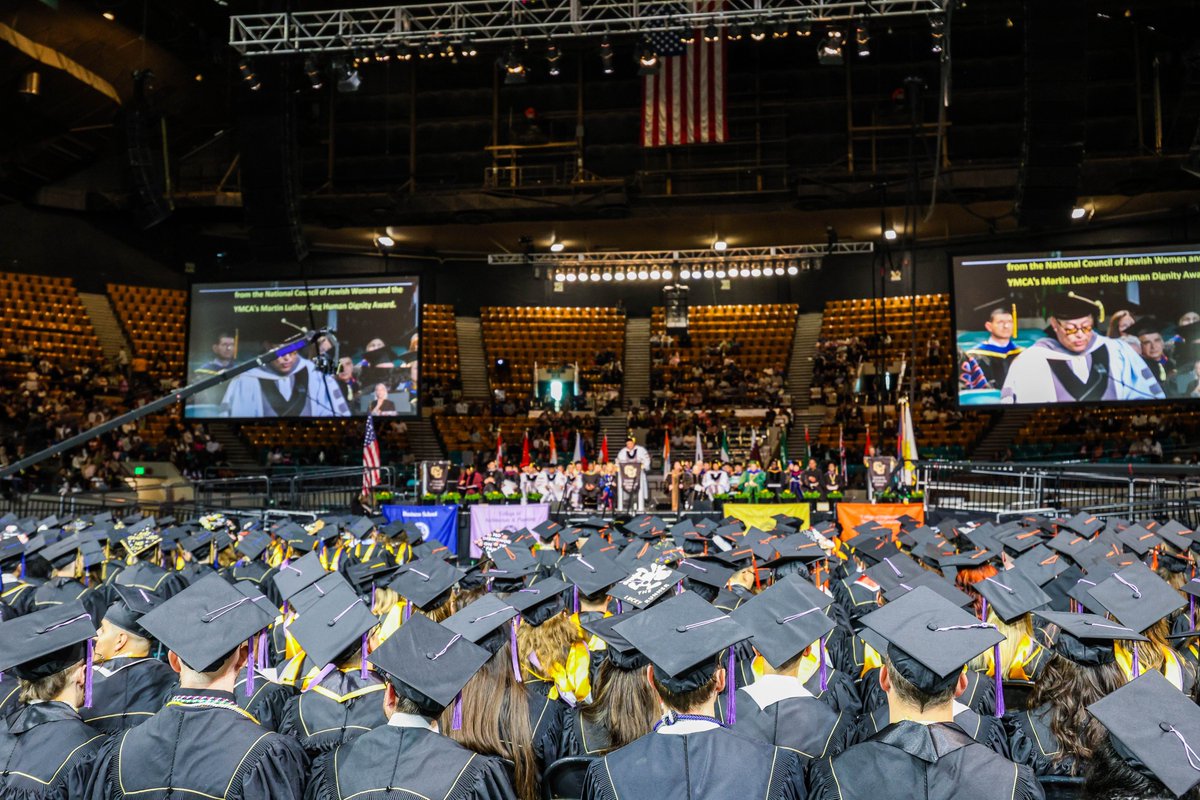 CUToddSaliman's tweet photo. More scenes from today's excellent @CUDenver Spring Commencement! You worked hard to reach this milestone, Lynx! Congratulations! #CUDenverGrad https://t.co/De1hWZUNhc