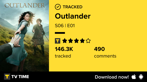 laninanegra's tweet photo. I've just watched episode S06 | E01 of Outlander! #outlander  https://t.co/9X4xt87ycf #tvtime https://t.co/BycsPRJiqr