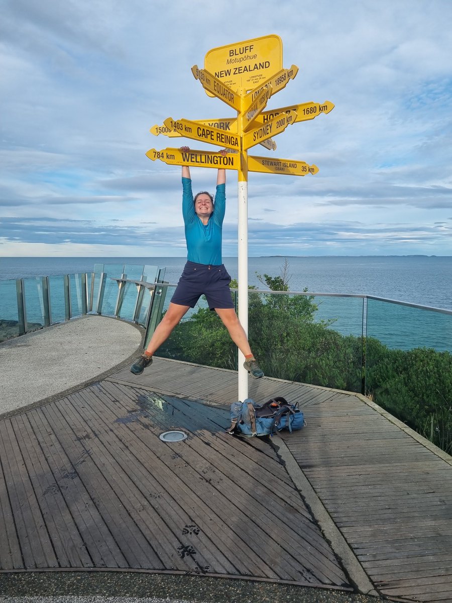 Officially finished walking the length of New Zealand 🇳🇿
3026km, 186days. Aches, pains, blisters, cries, breakdowns. Smiles, delight, love, friendship, wonder, growth, challenge, admiration, enjoyment, inner peace 💙 #teararoa
