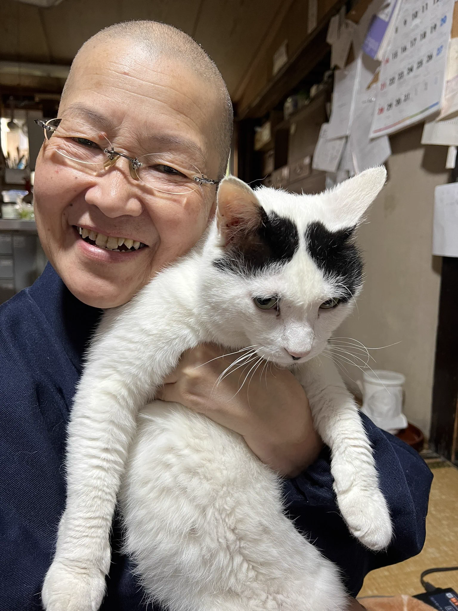 やじまさんが描いているねこおじ
前回の最後がまんま庵主さんと織部と白ちゃんのツーショットだった😂  