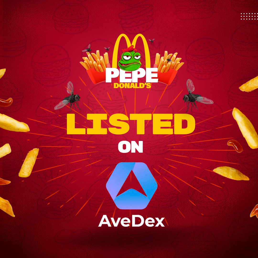 🚨 AVEDEX LISTING #PEPEDONALD

🥪LINK - avedex.cc/token/0xd0bf5f… 

#Crypto #cryptocurrency #BNB #BSC