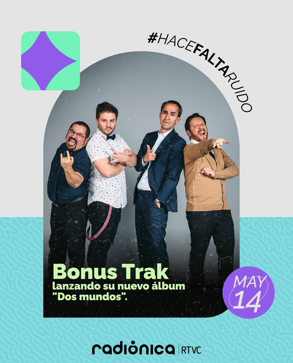 💥Hoy en #HaceFaltaRuido nos acompañan <a href="/bonustrakcol/">Bonus Trak</a>  estrenando su nuevo álbum 'Dos Mundos' 🤘🔥

<a href="/RendonBenitez/">RendónBenítez</a> y Juan Jaramillo están #AlAire en radionica.rocks 🎧
