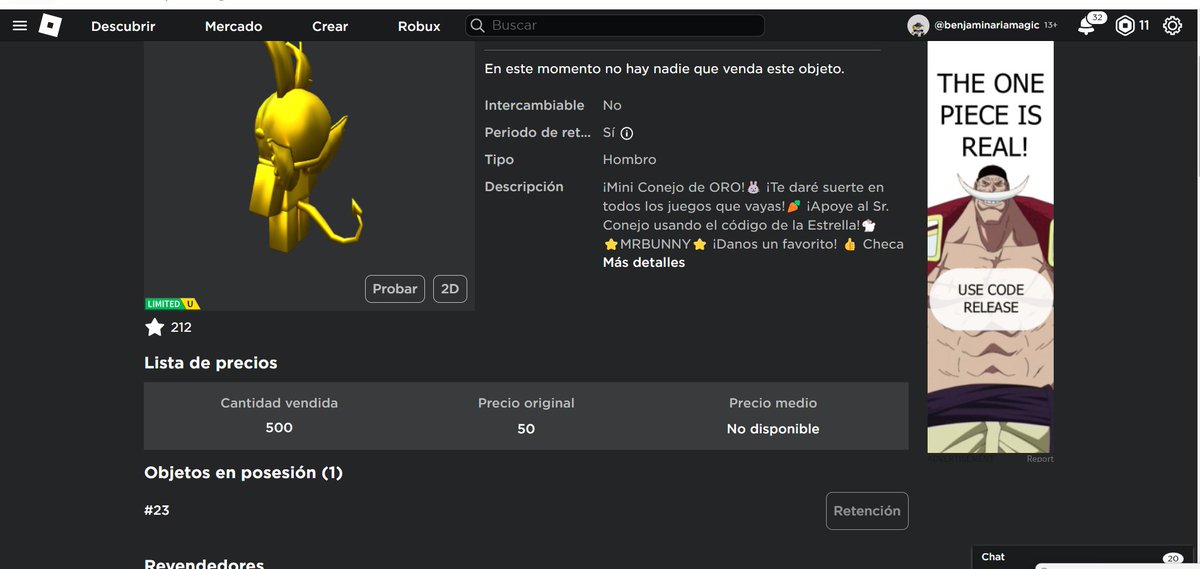 Benjamin__MaGIc's tweet image. Tengo la copia 23 :0 @MrBunnyOFICIAL