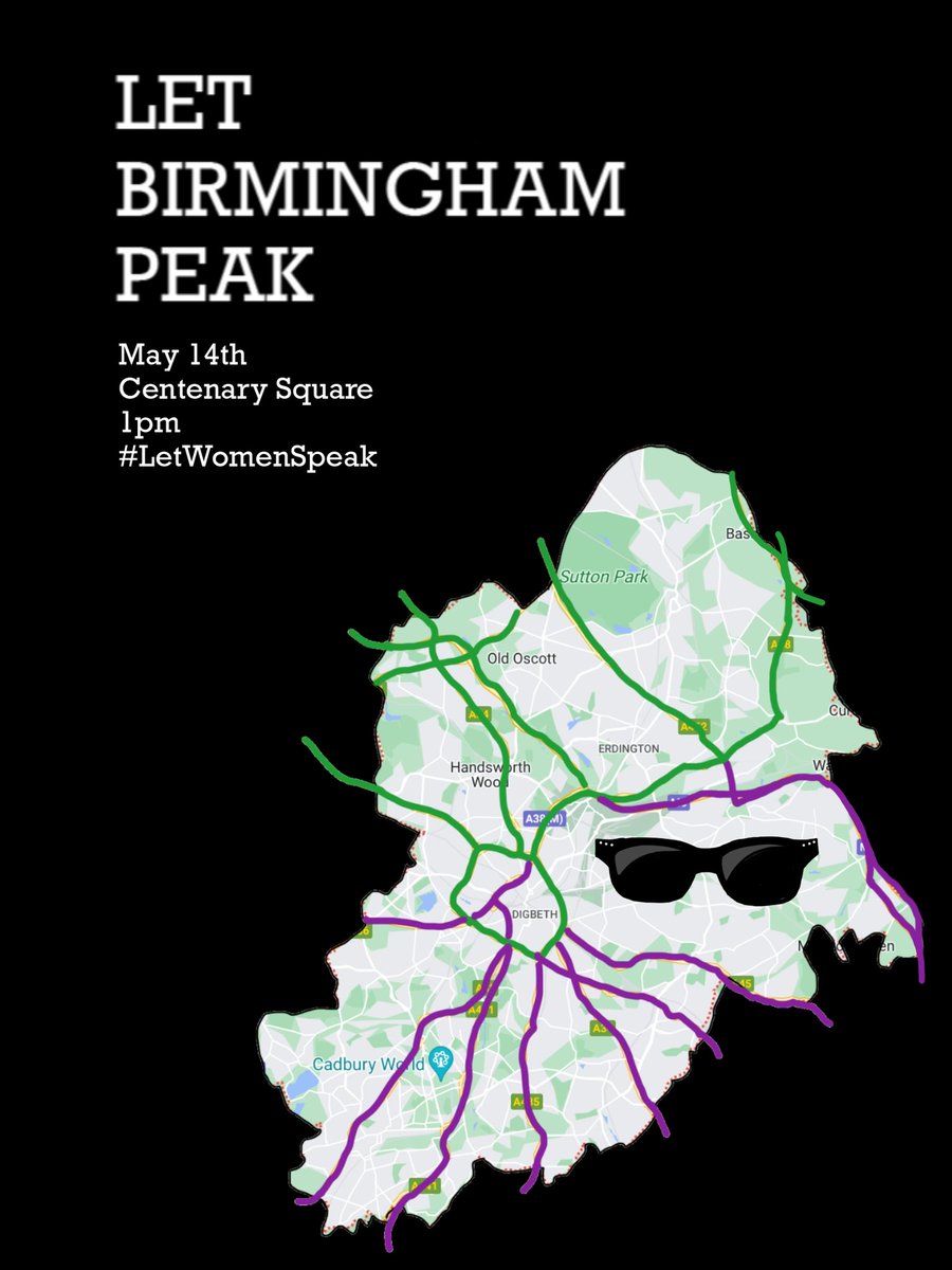 Good luck to all the organisers, speakers, stewards & supporters tomorrow at #LetWomenSpeakBirmingham and of course @ThePosieParker Give em hell

Don’t forget to watch the livestream if you can’t be there, I’ll be watching and cheering from my Living Room!💜🤍💚
#StandingForWomen