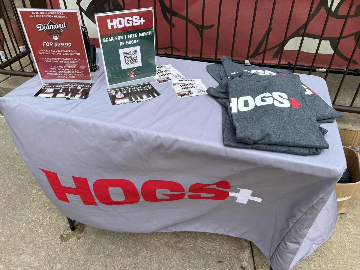 TeraTalmadge's tweet photo. Coming to the baseball game tonight? ⚾️

Swing by our @HogsPlus booth near the Gate A entrance. https://t.co/UsKt9ri5MJ