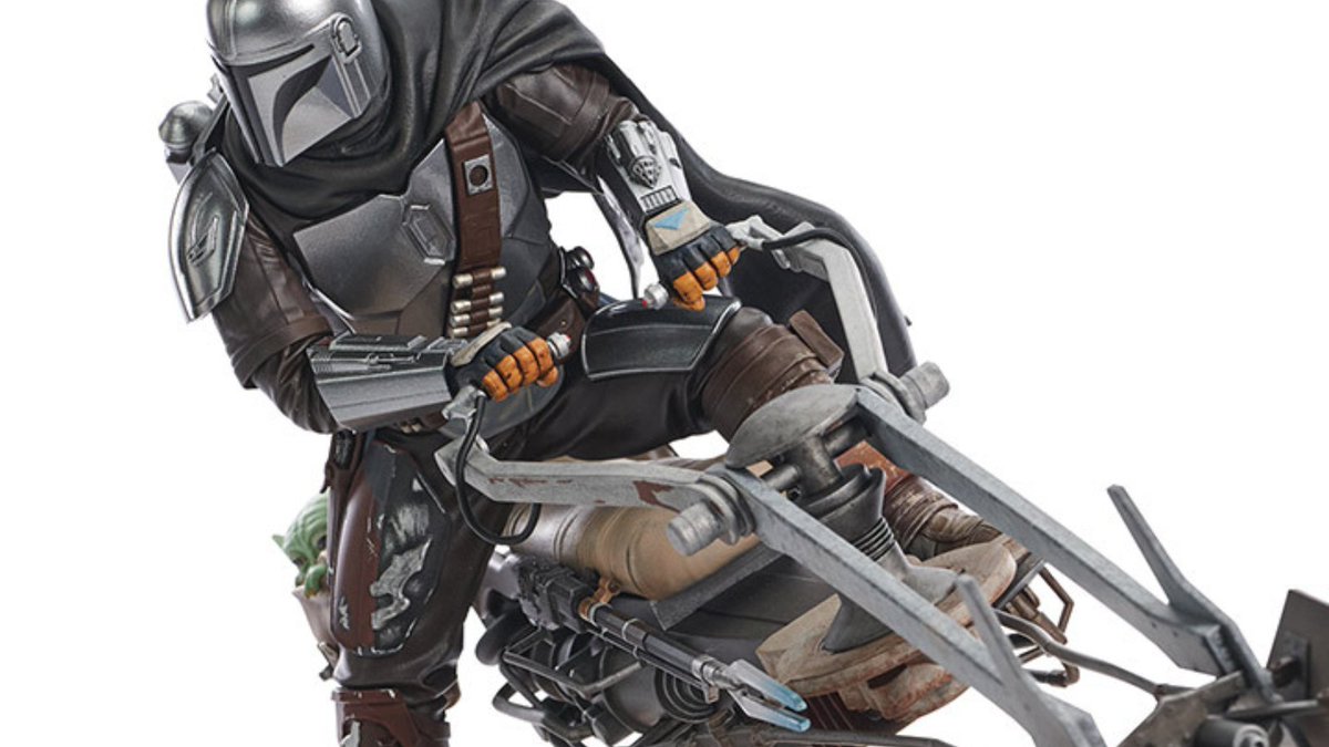 OpenVaultStatue's tweet photo. [PRE-ORDER]
https://t.co/4TSsKDcw4F

The Mandalorian Premier Collection Din Djarin with Speeder Bike 1/7 Scale Statue by Gentle Giant, Diamond Select is now available at Open Vault Collectibles.

Save up to $130 off with our pre-order discounts.

#StarWars #TheMandalorian https://t.co/iYAk5EATwe