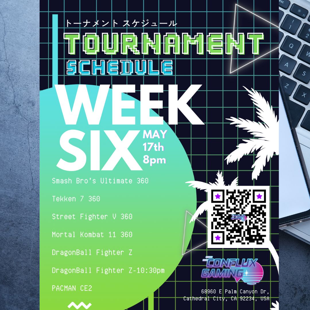 Week 6 Side Quest ⚔️ Like Us on Insta & Comment the tournament you are entering by 8pm Tues 5/16. The lucky winner will receive FREE entry into this week’s tournament!

#SmashBros #Tekken7 #StreetFighterV  #MortalKombat11 #DragonBall #PacMan #Esports #gaming #gamingtournaments