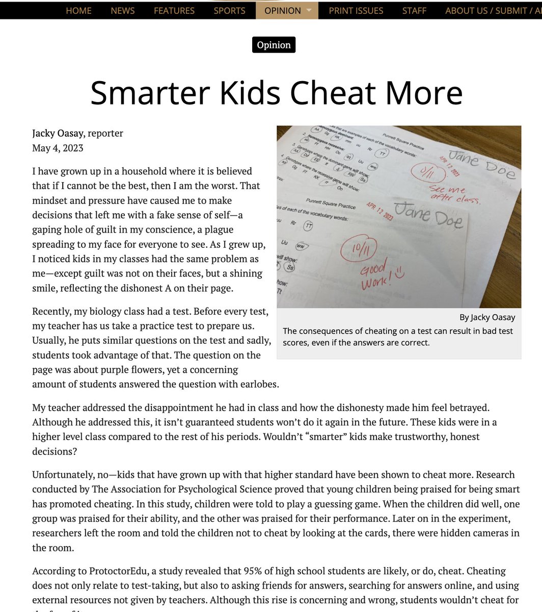 mhspinion's tweet photo. Have you cheated in school? Read Pinion reporter Jacky's thoughts on cheating at https://t.co/yGSX1a46wE. https://t.co/zeoiMDRkmA