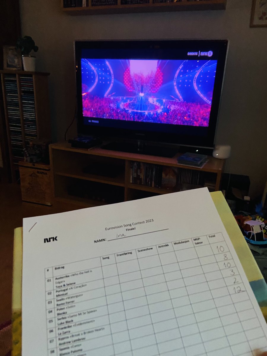 IWidere's tweet photo. Let France win, please! 🇫🇷 #Eurovision2023 https://t.co/NdCvAWV7V1