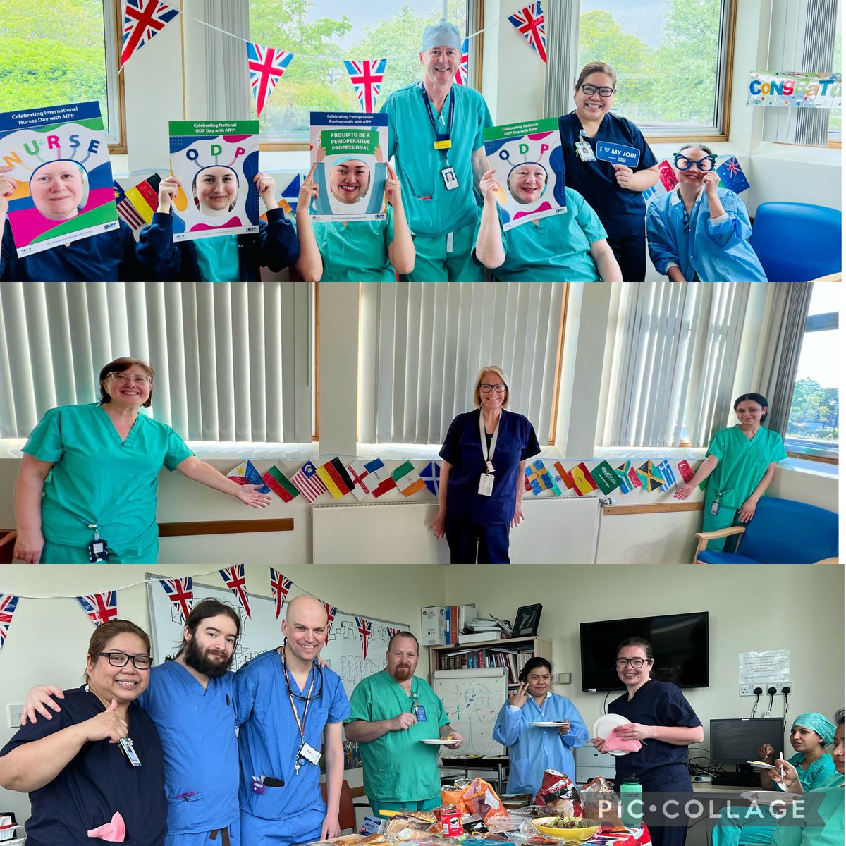 It takes a lot of strength and real dedication
to work in a profession like yours.
A big salute to you all.Celebrating International Nurses & ODP day in FRH @NewcastleNMAHPs @NewcastleHosps @Kjbren1 @MCushlow @SaferSurgeryUK @JackieDanielNHS