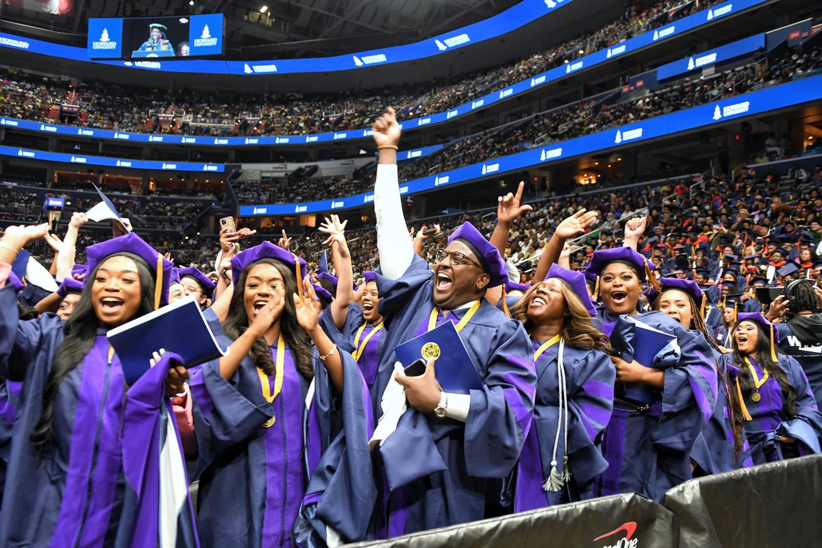 Today, Howard U celebrated its 155th Commencement Ceremony at the Capital One Arena with much fanfare, President Biden, and the classes of 1971, 72, ’73 and ’23. Congratulations to our graduates and may the world be ready for your greatness! 
🗣️H-U! 💙❤️

bit.ly/3BoS2sA