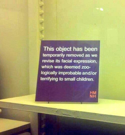 Best museum sign ever.
