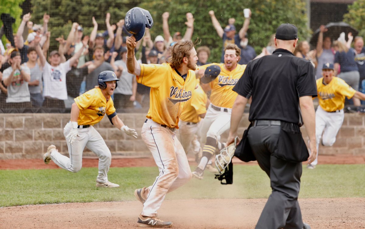 WALKED IT OFF FOR THE 🏆

Vikings storm back to defeat Illinois Wesleyan in extras to claim the CCW tournament championship