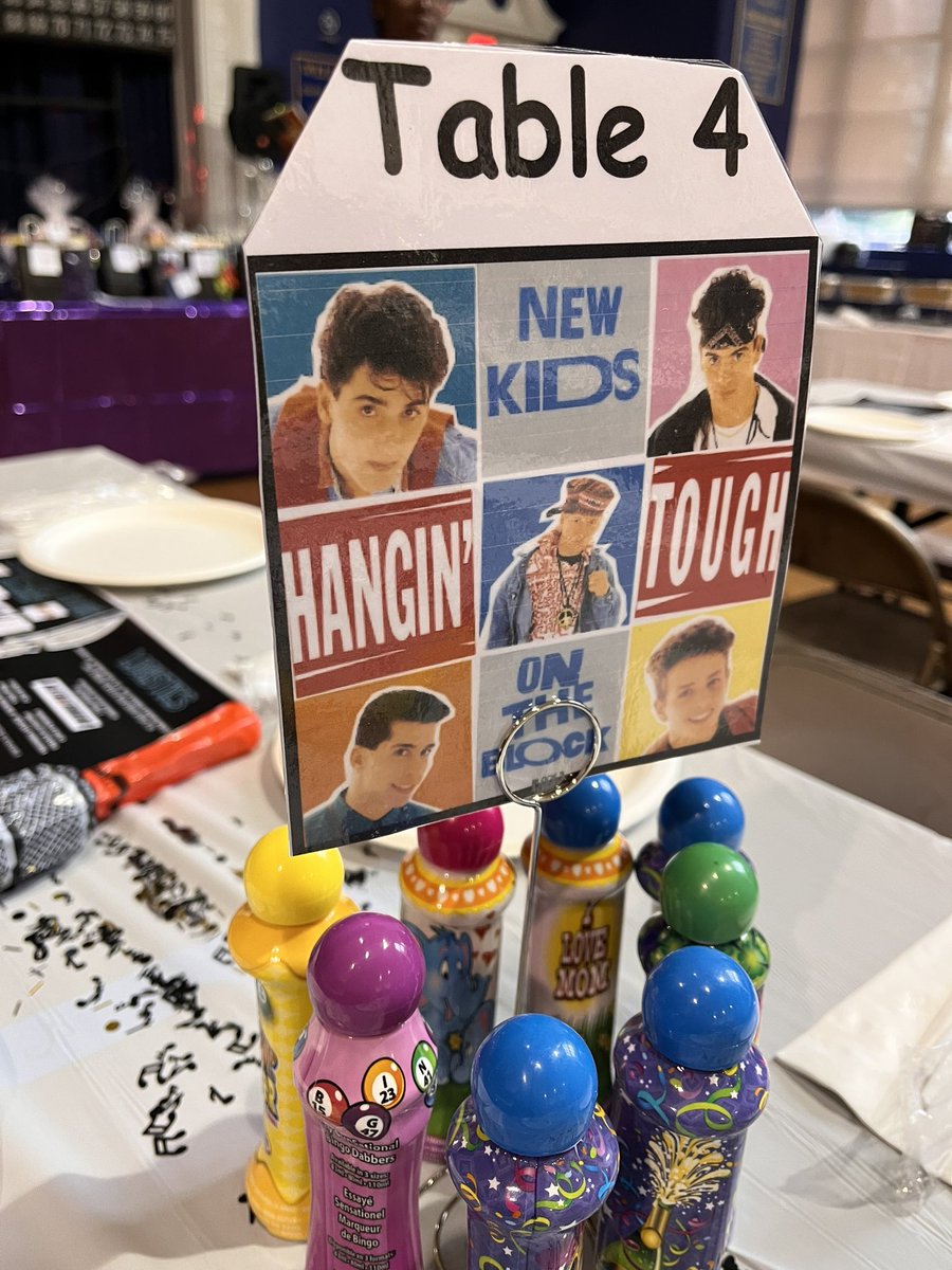 Boy Band themed Bingo. #nkotb