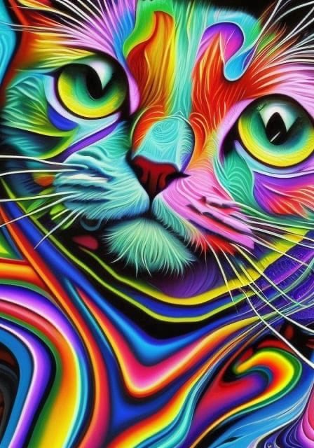 jerrilue's tweet photo. "Melty Cat - made with @NightCafeStudio 

https://t.co/yrQHPjBz5F

#aiart #nightcafe #digitalart https://t.co/FdbQUFVNCZ