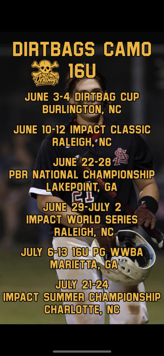 Dune Staniszewski on Twitter "Here’s my summer schedule. I couldn’t be