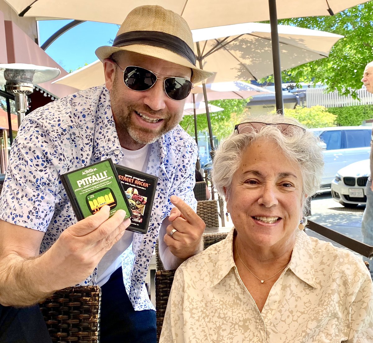 My mother Jeanne Leal Hartlaub grounded me in 1983, taking a small bag full of my Atari 2600 cartridges.

She found them last week and on May 13, 2023, returned them to me, a 52-year-old man.

“Here you go. I guess I hid them a little too well.”

🕹️👾🙂