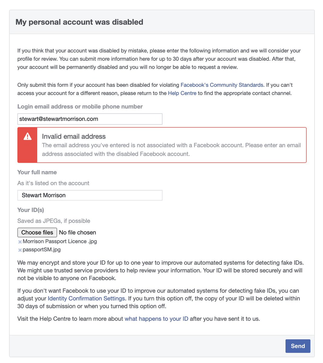 stewy6's tweet photo. Hey @facebook, woke up to this string of emails.  Can't get into account and my  email address  has been changed. Anything I can do to recover account? https://t.co/zTvISuNJhV