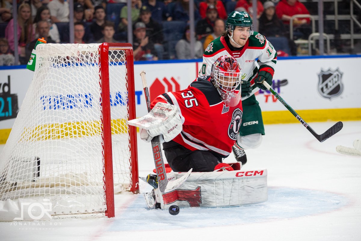 QMJHL's tweet image. The second matchup between the Rousseau's is about to start! 

📺: @Eastlink 
📲: watch.chl.ca
📊: theqmjhl.ca/bracket

#QPlayoffs | 📸: Jonathan Roy