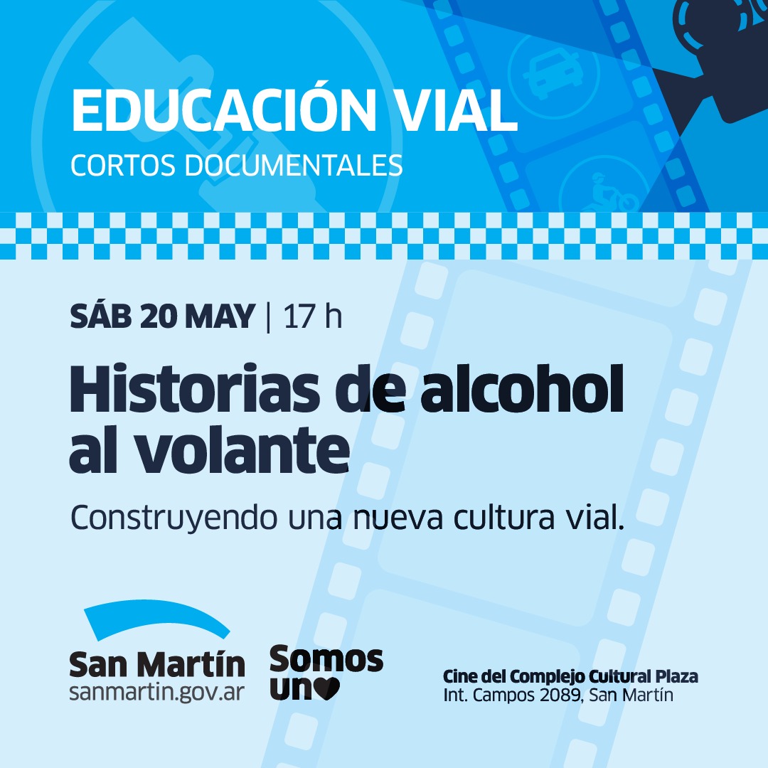 CINE DEBATE  *”Historias de alcohol al volante"* 🌠

📽 A un mes de la Reforma de la ley Nacional de tránsito se proyectaran cortometrajes sobre casos reales que invitan a reflexionar .