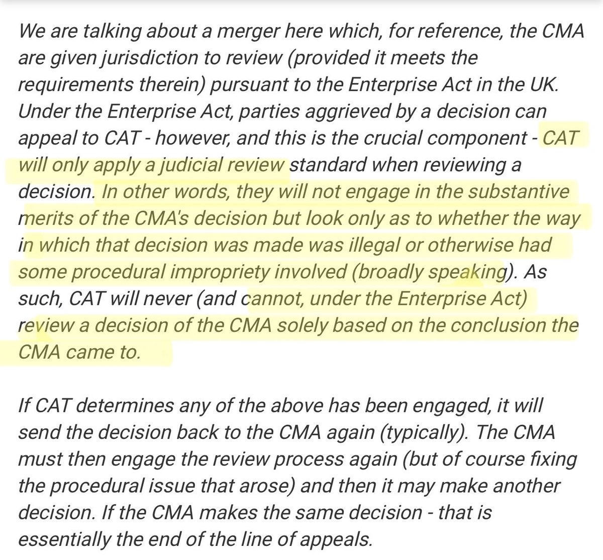 TheRedDragon's tweet photo. Lawyer who works on CMA deals delivers huge blow to Xbox fans who have been led to believe Xbox is in any sort of positive position &amp; shuts down most of the theories out there with how Microsoft Xbox could over turn Activision block.  Odds are Extremely Low Xbox will prevail https://t.co/pUIYzN9XDX