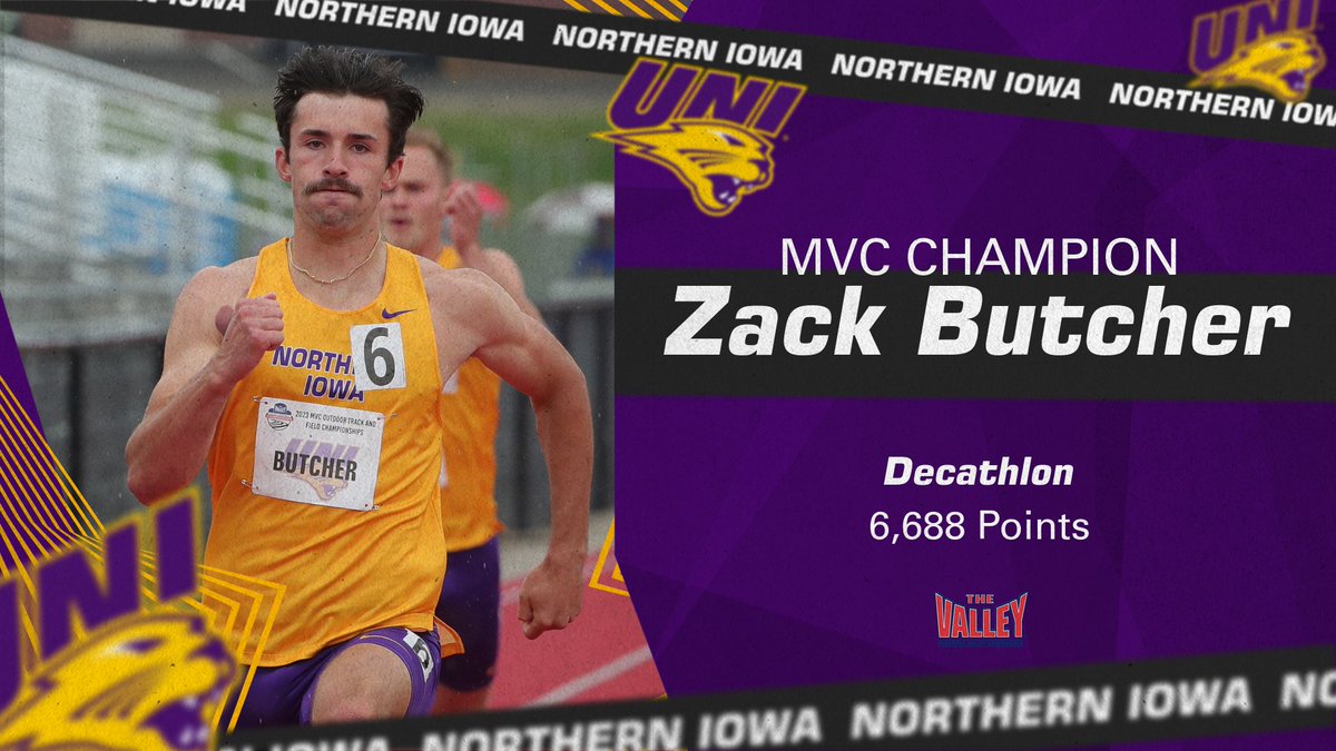 UNI T&F/XC (@unitrackfieldxc) on Twitter photo πππ πππππππ πππππππππππππ - ππππππ‘π₯π¨π§ ππ‘ππ¦π©π’π¨π§ π
Zack Butcher reclaims his MVC decathlon title from 2021, becoming the sixth athlete in conference history to win the event multiple times!
#EverLoyal #MVCchampionships πππ πππππππ πππππππππππππ - ππππππ‘π₯π¨π§ ππ‘ππ¦π©π’π¨π§ π
Zack Butcher reclaims his MVC decathlon title from 2021, becoming the sixth athlete in conference history to win the event multiple times!
#EverLoyal #MVCchampionships