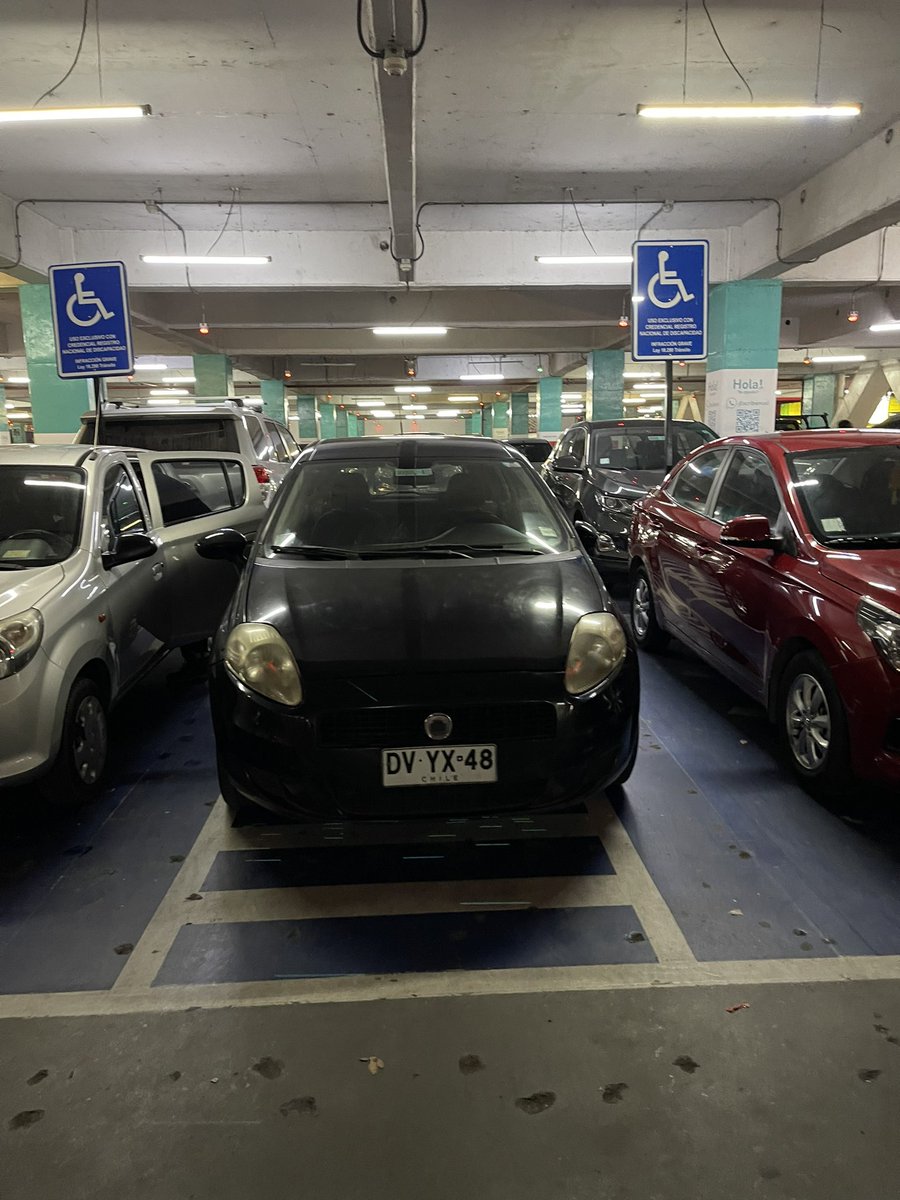 Quien fiscaliza esto <a href="/MallplazaCL/">Mallplaza 🇨🇱</a> 
Me estaciono con persona en situación de discapacidad con su respectiva credencial y cuando vuelvo me encuentro con esto.