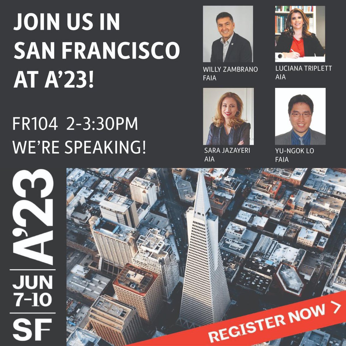 Join us in SF at A’23 for a panel discussion on how to become a firm owner as an immigrant. FR 104