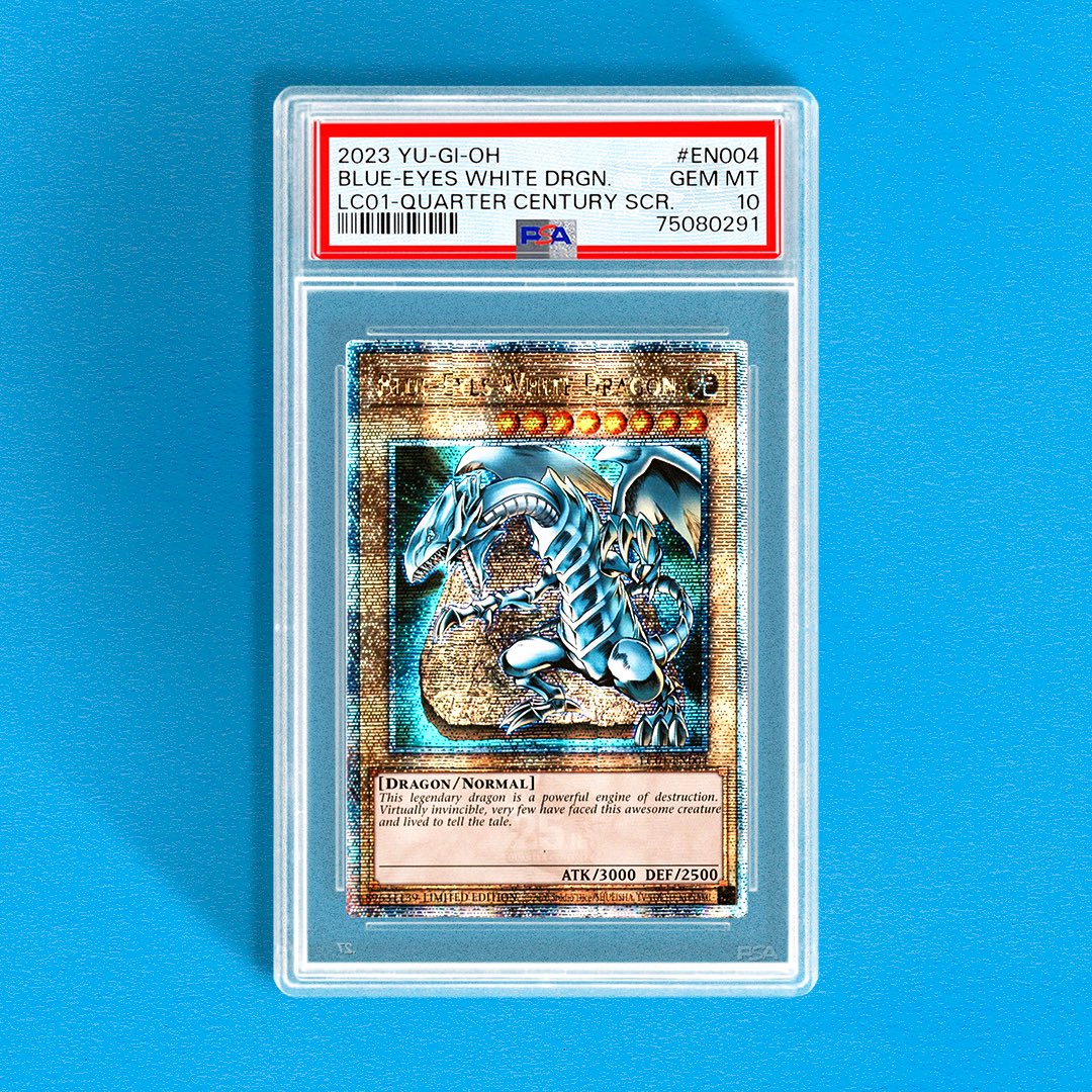 増殖するG QUARTER CENTURYSECRETRARE PSA 10 Here it is: The 𝙛𝙞𝙧𝙨𝙩 PSA 10 Blue-Eyes White Dragon Quarter