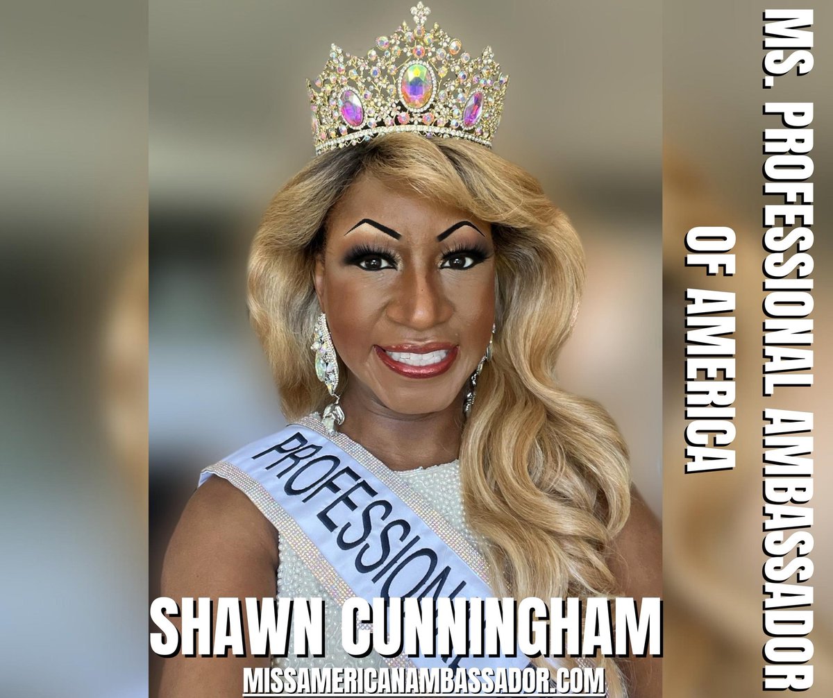 AAPageantSystem's tweet photo. Hello from the amazing Shawn! Our Mrs. Professional Ambassador and Royal Ambassador! https://t.co/0OQjVMLO8D