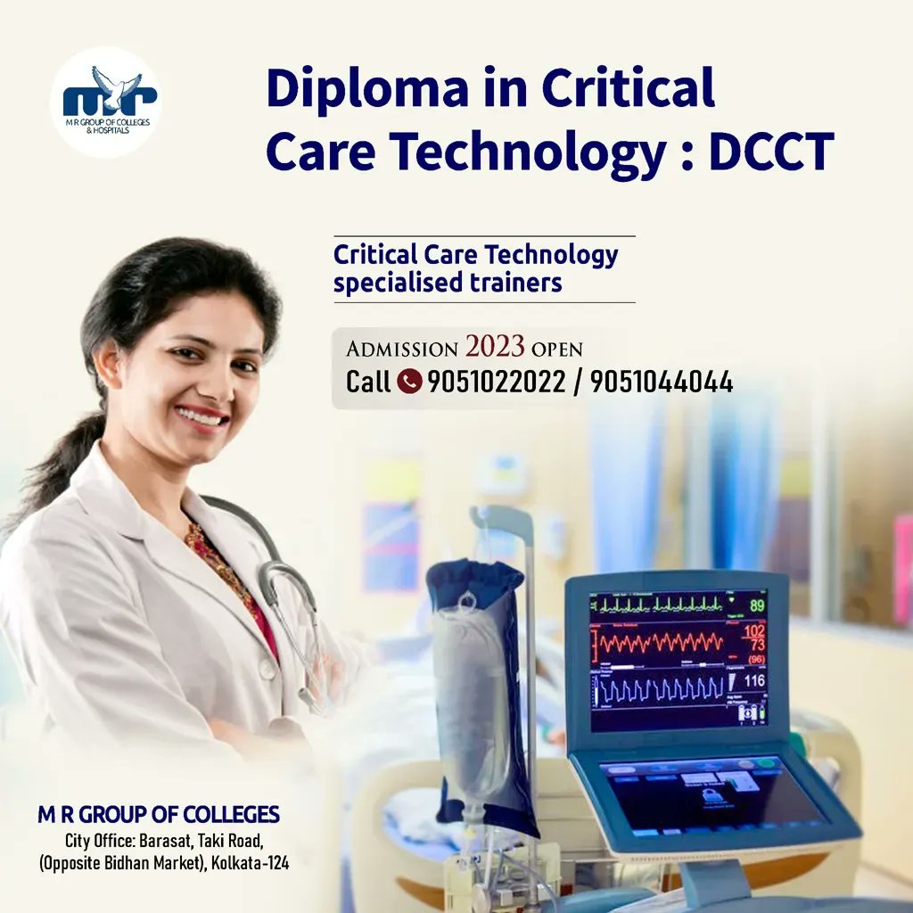 MRKnowledgeCamp's tweet photo. ◾ Want To Study Diploma in Critical Care Technology (DCCT)?
◾ M.R COLLEGE OF MANAGEMENT AND ALLIED HEALTH SCIENCES (under M.R Group of Colleges And Hospitals) is Your One Stop Destination!

#mrgroupofcolleges #mrcmahs #DCCT #diplomaincriticalcaretechnology https://t.co/Kv7YO0fxC6
