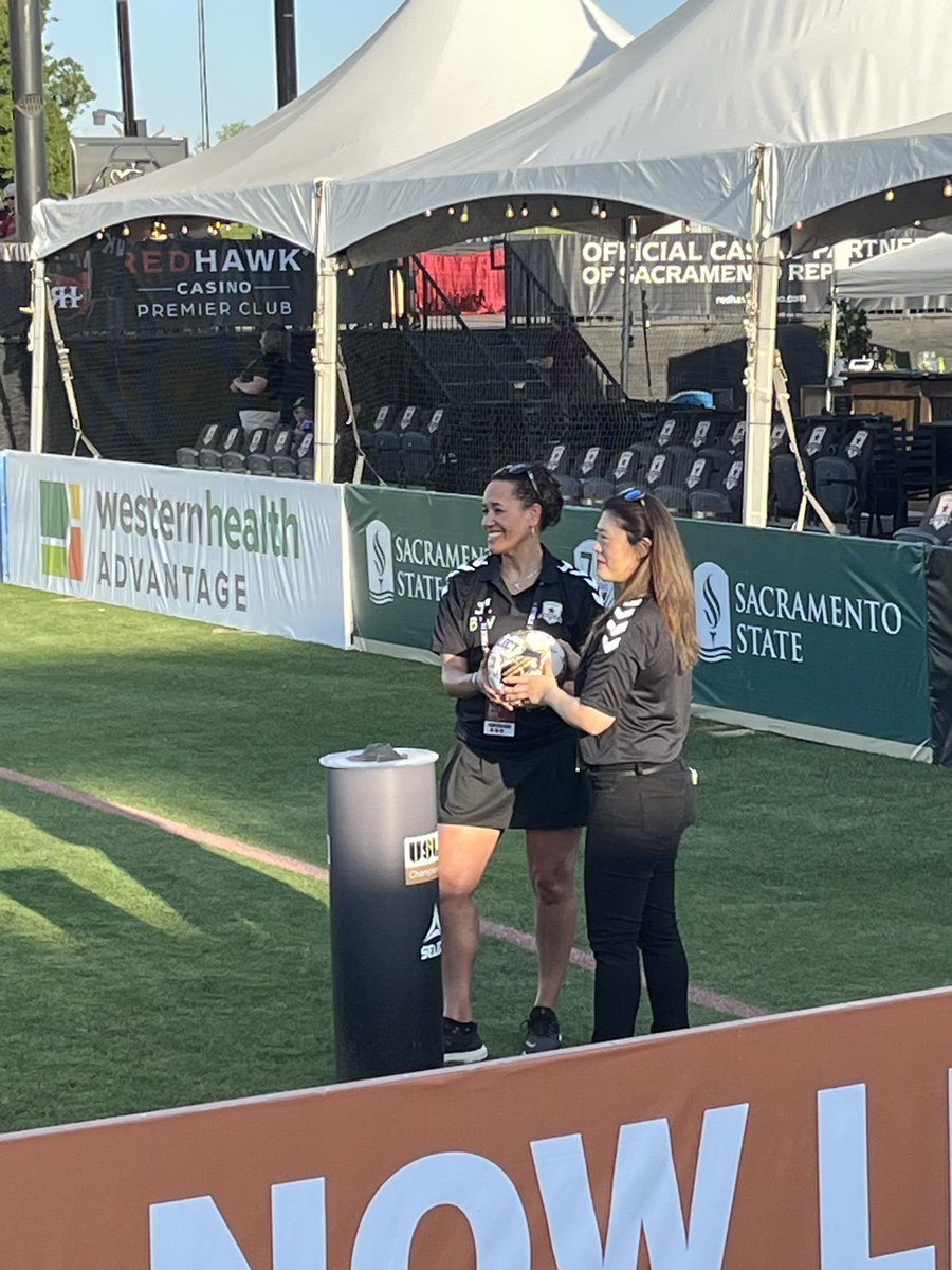 doccasslee's tweet photo. Recognizing #womeninmedicine at tonight’s Women’s empowerment night @SacRepublicFC #SACvIND game 

#sportsmedicine #teamphysician 

@UCDavisHealth @UCDavisOrtho @UCDavisPMR https://t.co/lAhFnmUX2n