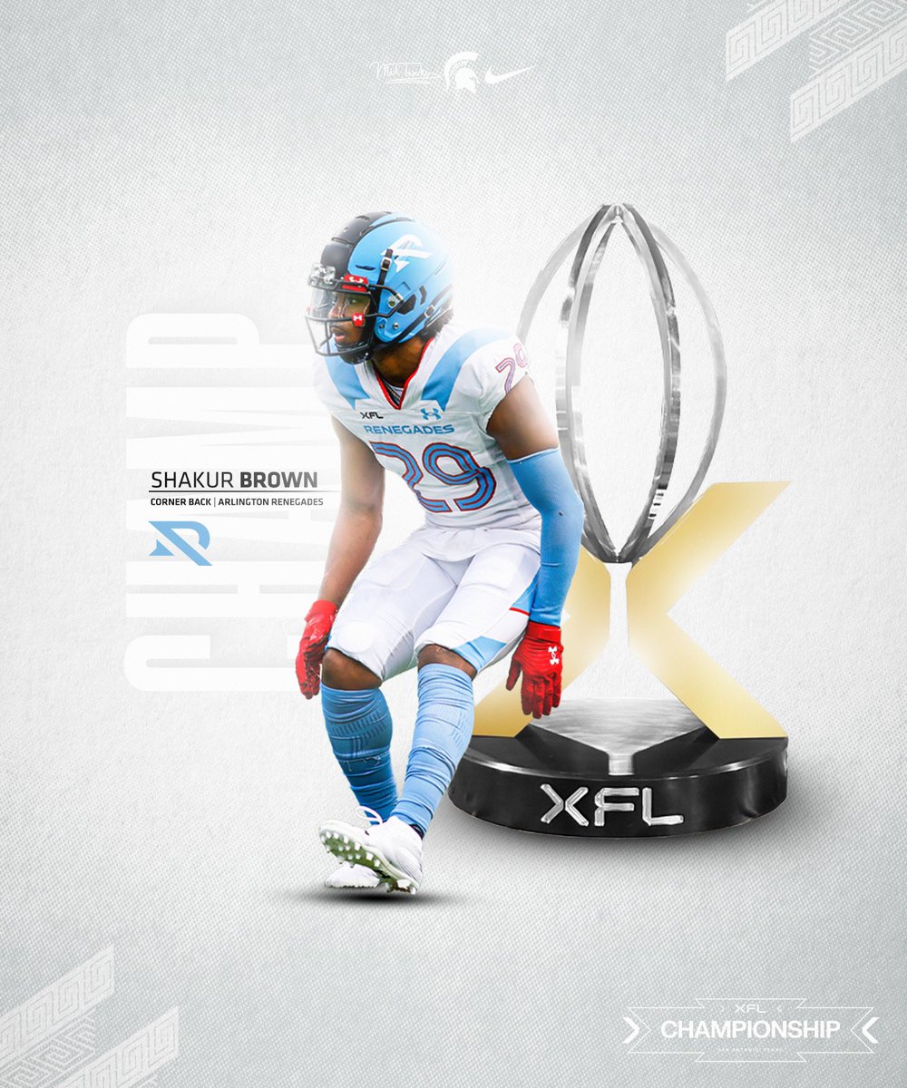 Congratulations to Spartan Dawg <a href="/shackspeare29/">Shakur Brown</a>!

#RELENTLESS x <a href="/XFL2023/">XFL</a>