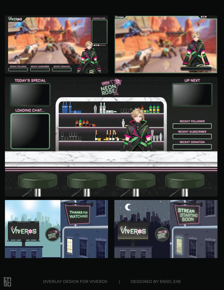 Enso_exe's tweet photo. [ VTUBER BRANDING PACKAGE ]

Thank you @TheViveros for allowing me to create all these wonderful overlays, schedules, banners, badges and panels for your debut!

It was an absolute pleasure to work with you on this project!

#Vtuber #VTuberAssets #VTuberUprising #creativeros https://t.co/xq7GmvAPd0