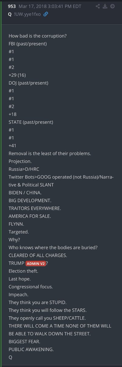 Q Proof 5/14/23 Trump Calls Flynn and says “we’re bringing you back” 3/17/18 Q953 TRUMP ADMIN V2?