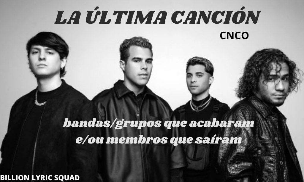 Billionlyric's tweet photo. CNCO      🥹      𝐿𝑎 𝑢́𝑙𝑡𝑖𝑚𝑎 𝑐𝑎𝑛𝑐𝑖𝑜́𝑛 ⠀⠀⎯⎯⠀⠀⠀i ᥡᥲ ᥱs𝗍᥆ᥡ mᥲ́s grᥲᥒძᥱ ᥡ 𝗍ᥙ́ ᥴ᥆́m᥆ һᥲs ᥴᥲmᑲ᰻ᥲძ᥆ ძᥱsძᥱ ᤚᥙᥱ 𝗍ᥱ ᥎᰻ https://t.co/el81vj1fi0 https://t.co/z38VhcYbQS