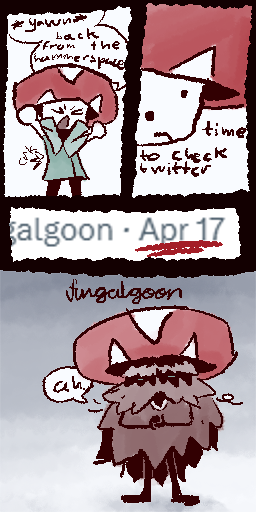 Fungalgoon's tweet photo. my dumbass after hiatuses, (this happens every month) #art #digitalart #Artists #ArtistOnTwitter #comic #ComicArt https://t.co/soU1yCKi6e