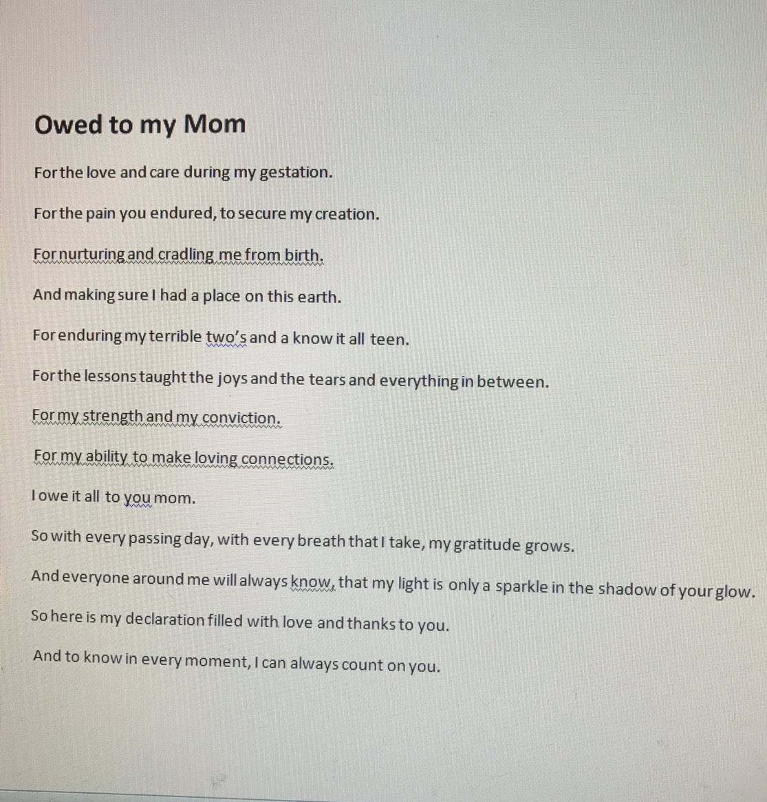 Our mothers our world. We celebrate you today and always.