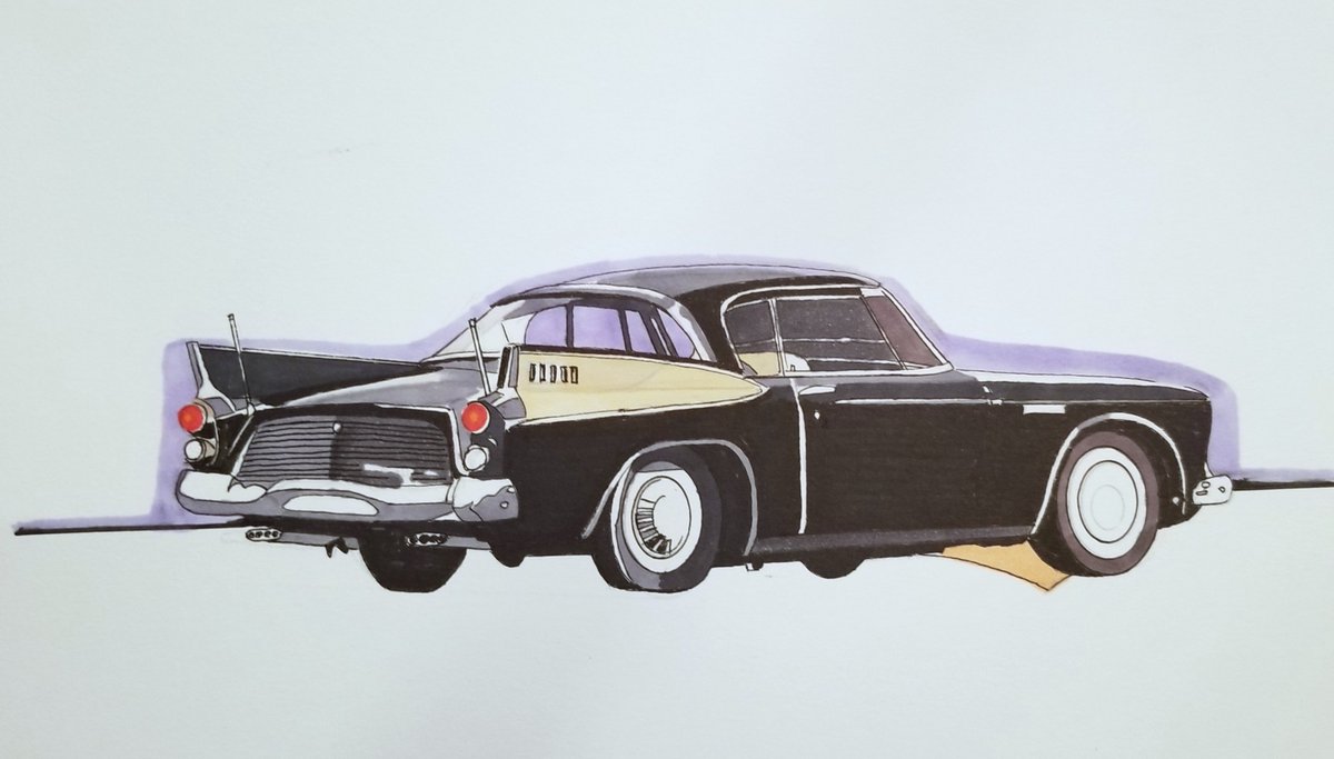 MichaelLeek1's tweet photo. #goodnight #SweetDreams #StudebakerSaturday #GoldenHawk #mnartists #drawingcars https://t.co/uTSiwOFfs2