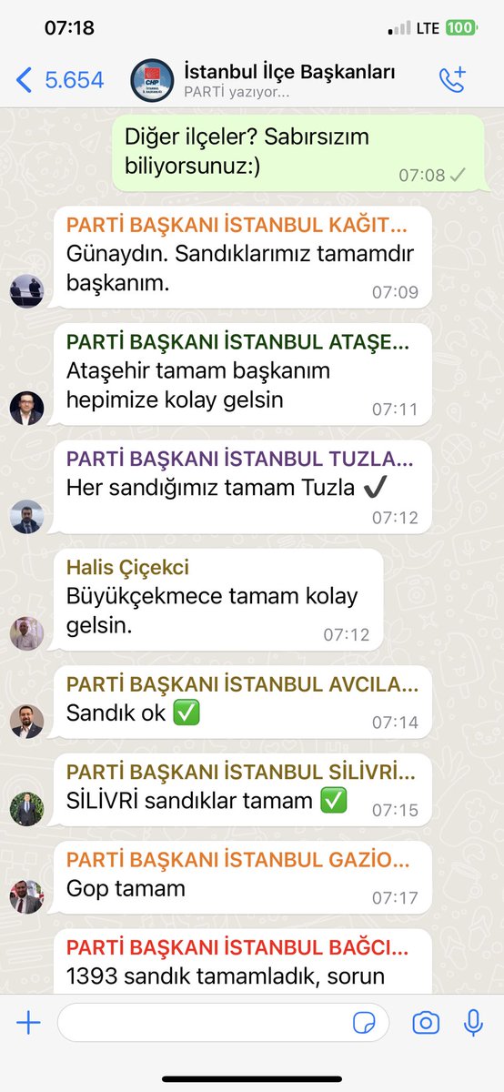 Günaydın İstanbul!
Örgütümüz, görevlilerimiz sayesinde içiniz rahat, kulağınız bizde olsun:) 🫶

Sabah şifremiz. “sandık tamam” ✅