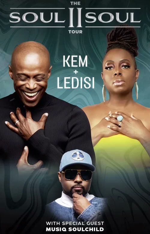 Let’s goooooo! @ledisi @MusicByKEM @MusiqSoulchild