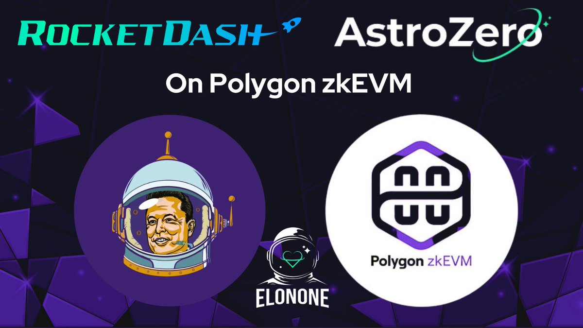 kharper89's tweet photo. @onPolygon_ Thatβs why #ELONONE powered #RocketDash and #AstroZero are built #onPolygon #zkEVM https://t.co/KeAGFpaI4B