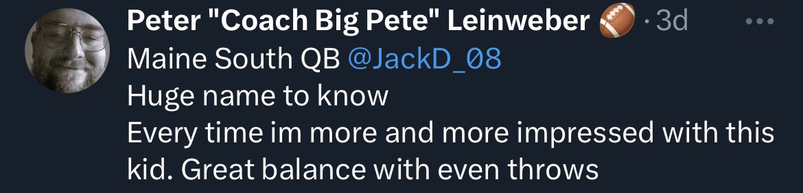 JackD_08's tweet photo. Had a great time at ‘The Stage’ showcase this past week and thankful to have been given the sempre fi award from the marines. Thank you @TH3FBA for hosting, and @EDGYTIM and @CoachBigPete for the write ups. @QB1BLISS @HawksMaine 
*2024* https://t.co/HgY6PDg25E