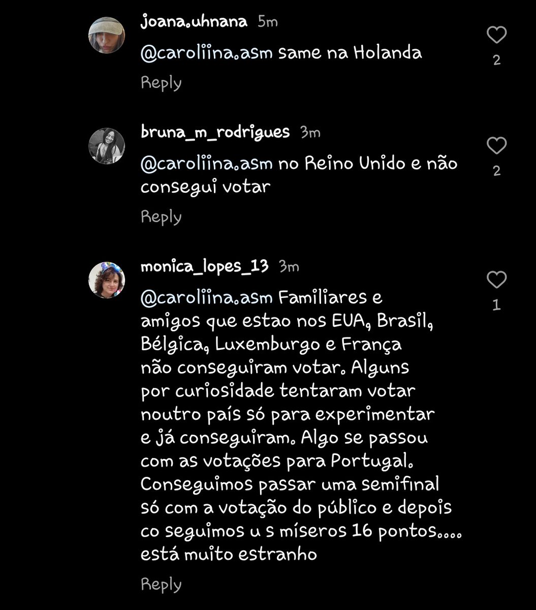 16 pontos para nós foi um crime e pode ter sido por uma falha técnica grave. Várias pessoas já afirmaram que tentaram votar mas não conseguiram porque os sms e números não funcionavam. Estranhei termos recebido tão poucos pontos depois de passarmos numa semi full televote...