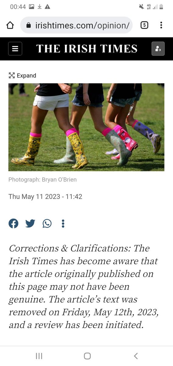 notbinauralhow's tweet photo. What so AI bots with triple barrel names, now have back door access and publishing powers on the Irish Times website? That's mad. 
@griptmedia
 I'm thinking of doing the mini marathon, no sign of that othered category in the sign up process mentioned in a recent plodcast..hrm 🤔 https://t.co/HdCcUMwR7Y
