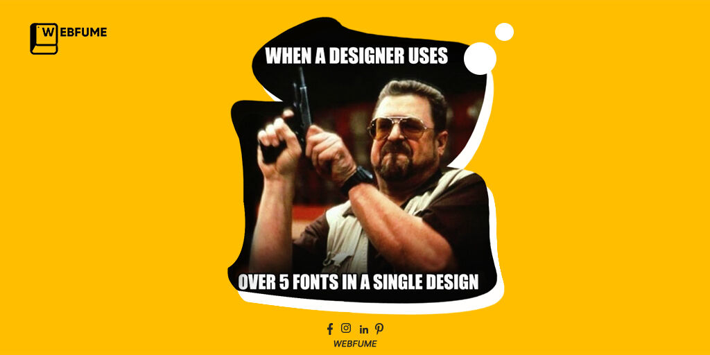 Uh oh! Designers, watch out when you use too many fonts in one design - you never know when you might end up in the crosshairs!😲 

#DesignTips #DesignEssentials #DesignSmart #DesignRules #DesignerLife #DesignDilemma #GraphicDesign #DesignInspiration #DesignerLife