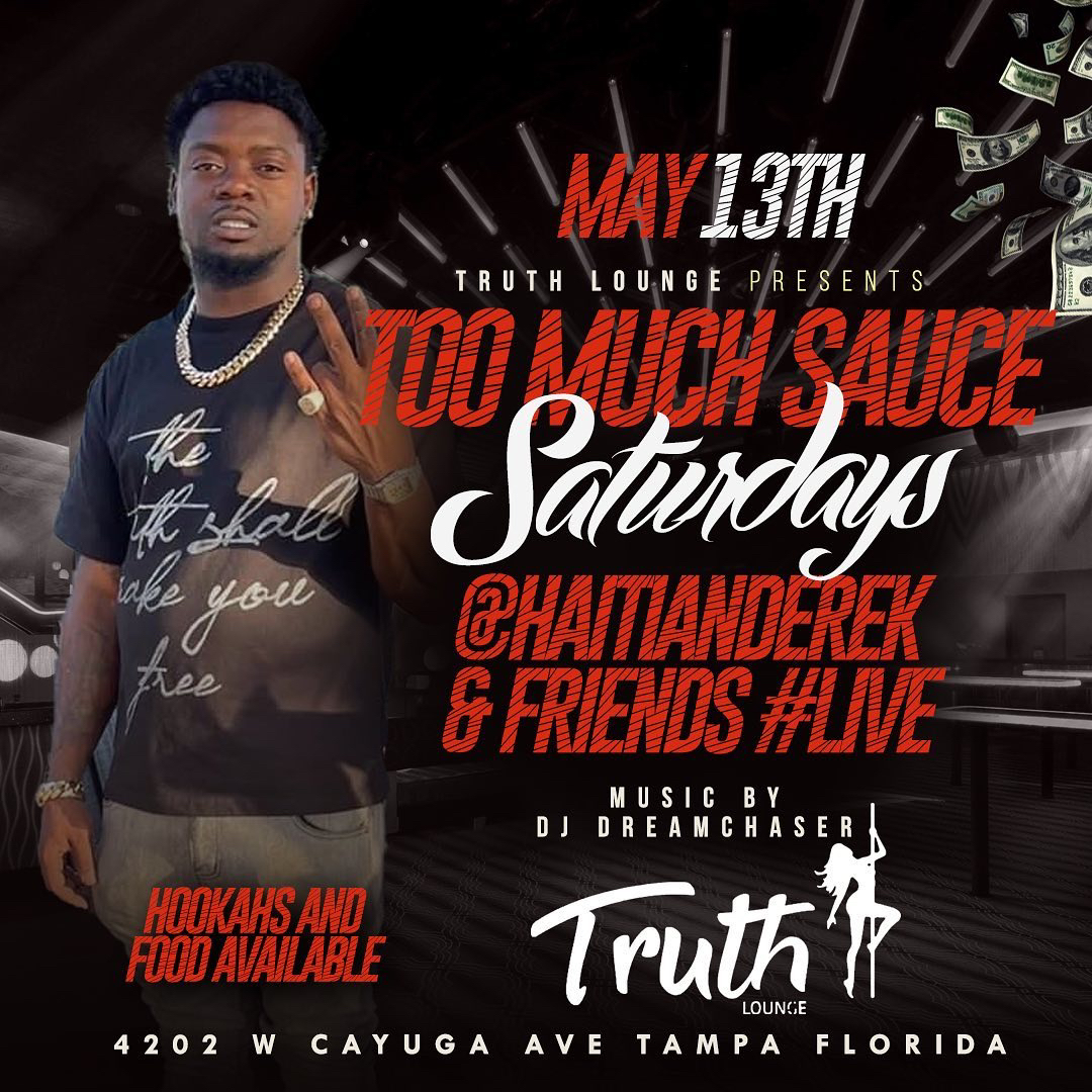 TruthLounge813's tweet photo. Think it’s a Game TONIGHT #TooMuchSauceSaturdays We Going Crazy!!!
@k_shayyy 🥳 @bad_ass_motivation_93gz 🥳 @lilgrove4k
Got the TRAP Jumping #BigⓂ️otion #EverybodyEat🤑#AllDancersWelcome #WeLit🔥 #TruthAllWeek #tampa #truthlounge #AllDancersWelcome #LetsGo🚀 https://t.co/4jJ1ZiYlrJ