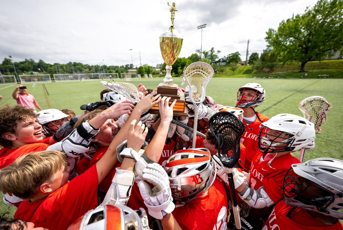 RaiderRecap's tweet photo. This weekend the MS Varsity Lacrosse squad travelled to UTK to compete in the 2023 Eastern Tennessee Youth Lacrosse Association Championships and became the first Chattanooga-area team to win the event, capping off a perfect 14-0 season!

The Red Raiders defeated Farragut in the semi-finals 4-2 to advance to a rematch of the south region finals against McCallie.  Baylor prevailed in a hard fought 3-2 contest to take home the ETYLA Championship trophy!

Photo Credit: Drew Beach Photography 

#WeAreBaylor